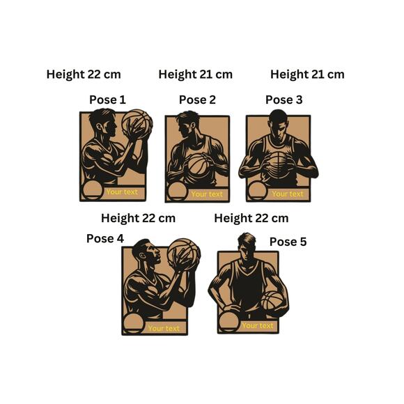 Personalized BASKETBALL Sign Laser Engraved Gift Custom Plaque Sports Trophy - Picture 2 of 3